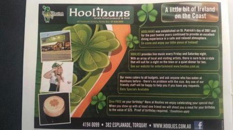 Hoolihans Irish Restaurant & Bar - Pubs Adelaide 1