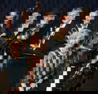 The Caxton Street Jazz Band in the Swigmore Hall at Robert Channon Wines - Pubs Adelaide