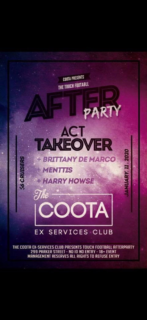 Touch Football Afterparty - Pubs Adelaide 0