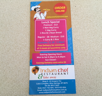 Indian chef restaurant  Take away - Pubs Adelaide