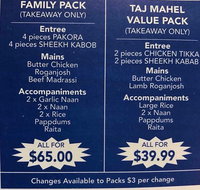 Taj Mahal Indian Restaurant - Pubs Adelaide